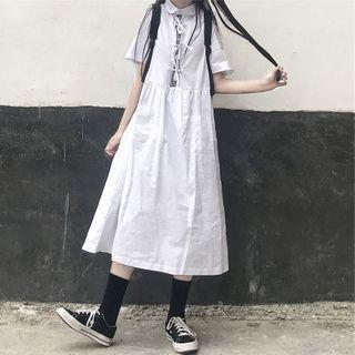Plaid Bow A-line Dress