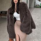 Faux-fur Coat In 5 Colors