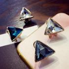 Triangle Jeweled Studs