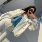 Mock-neck Pocket-detail Jacket