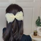 Bow Hair Clip Light Yellow - One Size