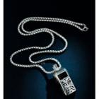 Whistle Pendant Stainless Steel Necklace Silver - One Size