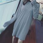 Stripe Long-sleeve Dress