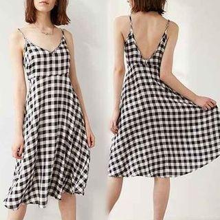 Plaid A-line Sundress