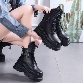 Platform Lace-up Short Boots (various Designs)