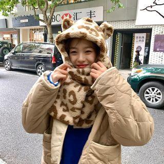 Small Bear Ear Hat With Scarf