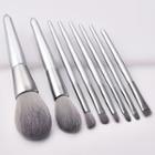 Set Of 8: Makeup Brush Set Of 8 - Silver - One Size