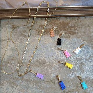 Heart Necklace / Snake Chain Necklace / Heart Pendant