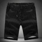 Drawstring-waist Striped Shorts