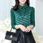 Long-sleeve Cowl Neck Top