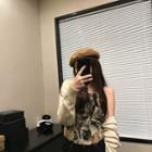 Strapless Cat Print Top / Shrug