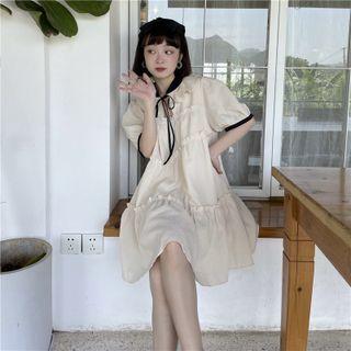 Peter Pan Collar Bow Dress