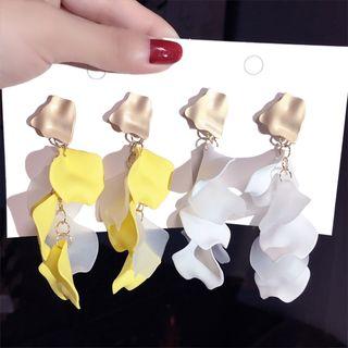 Layered Petal Drop Earring