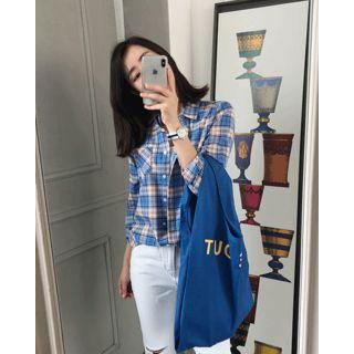 Take Out Lettering Cotton Shopper Bag