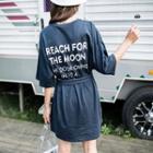 Plain Lettering-printed T-shirt Dress