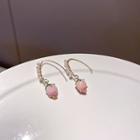 Strawberry Faux Pearl Dangle Earring 1 Pair - Pink - One Size