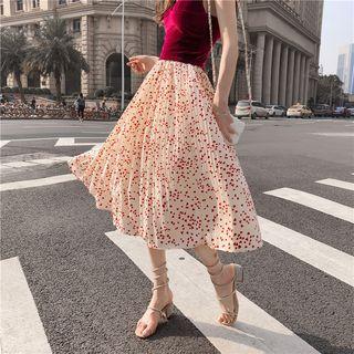 Floral Printed A-line Chiffon Skirt