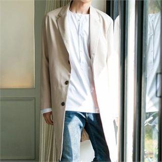 Single-breast Colored Coat