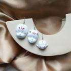 Face Mask Ceramic Dangle Earring