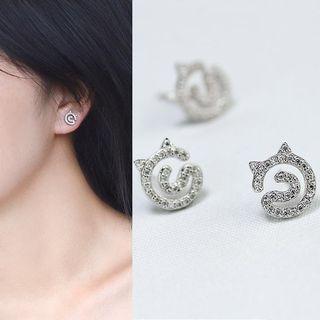 Rhinestone Cat Studs