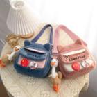 Fleece Crossbody Bag / Charm / Set