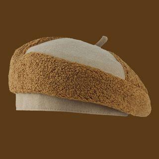 Fleece Trim Beret