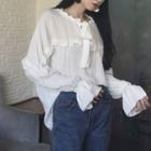 Bow Bell-sleeve Top