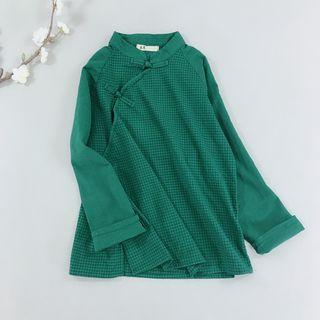 Frog-button Long-sleeve Hanfu Top