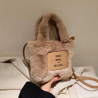Applique Fluffy Crossbody Bag