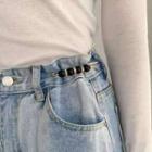Faux Pearl Faux Crystal Jeans Waist Adjuster (various Designs) / Set
