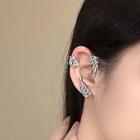 Rhinestone Wheat Ear Cuff 1 Pc - For Left Ear - Silver - One Size