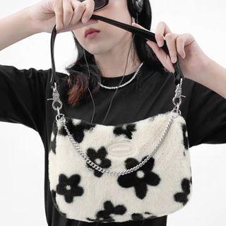 Flower Fluffy Hand Bag