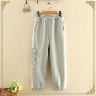 Striped-side Printed Sweatpants