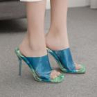 High-heel Transparent Slide Sandals