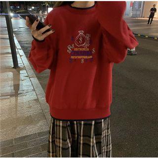 Printed Sweatshirt As Shown In Figure  - One Size