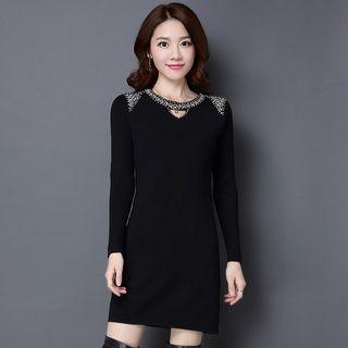 Long-sleeve Cutout Tunic