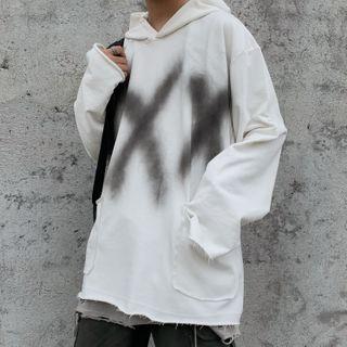 Couple Matching Long Sleeve Spray Print Hoodie