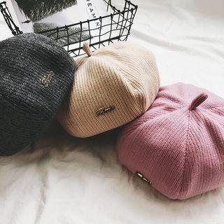Lettering Knit Beret