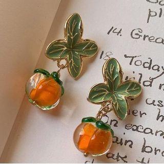 Persimmon Earring / Ear Clip
