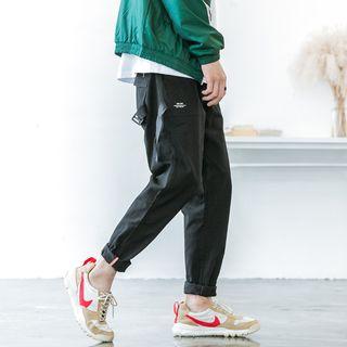 Strap Detail Straight-cut Pants