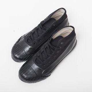 Two-tone High-top Sneakers