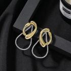 Alloy Drop Earring 1 Pair - S925 Silver Needle - Gold - One Size