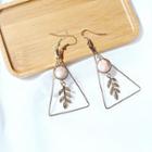 Leaves Triangle Statement Earring