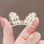 Rabbit Ear Hair Clip Ly2233 - White - One Size