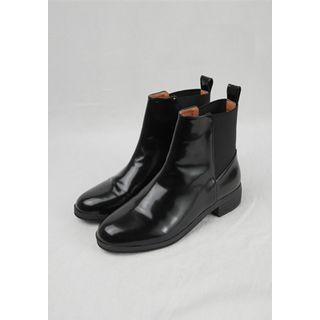 Gore-back Faux-leather Chelsea Boots