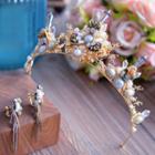 Set: Crystal Tiara + Clip-on Earring