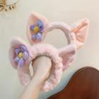 Fluffy Floral Cat Ear Headband