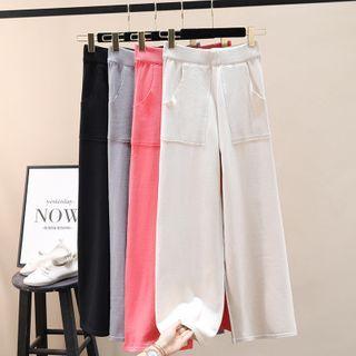 Knit Wide-leg Sweatpants
