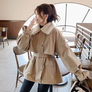 Fur Collar Padded Coat