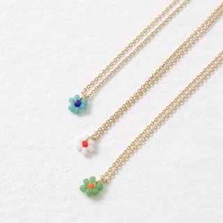Flower Pendant Chain Necklace